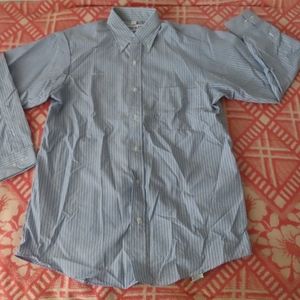 Hercules Uniforms Mens Size 15.5 / 32-33  Button Up Shirt  striped made in usa